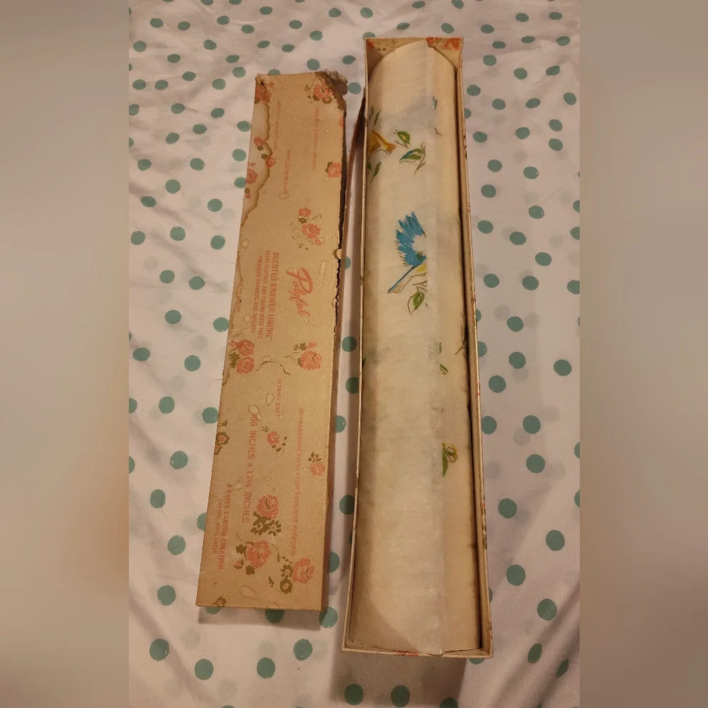 NEW! Vintage PolyFab Scented Drawer Liner